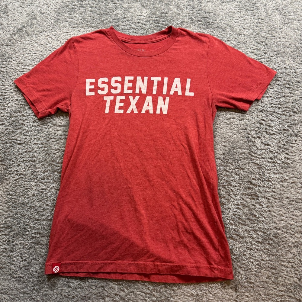 Tumbleweed Texstyles Essential Texan Graphic T-Shirt Mens Small S Red Heather